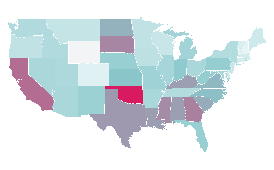 Affinity by region — Autobiography, United States