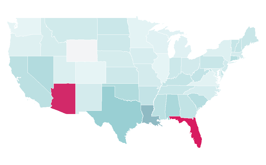 Affinity by region — Automated pool cleaner, United States