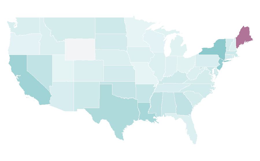 Affinity by region — Automated teller machine, United States