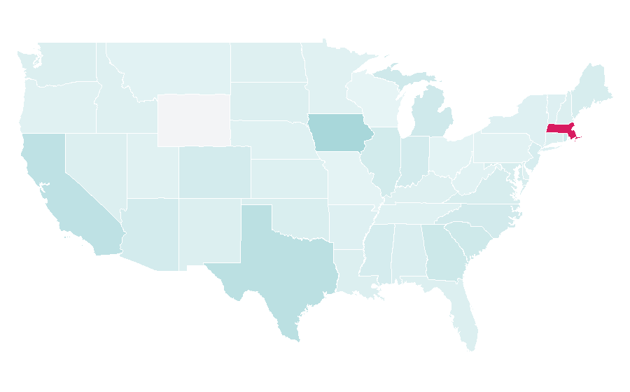 Affinity by region — Automotive engineering, United States
