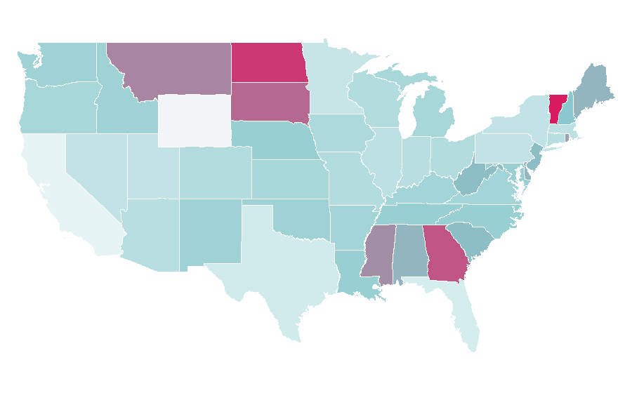 Affinity by region — Automotive navigation system, United States