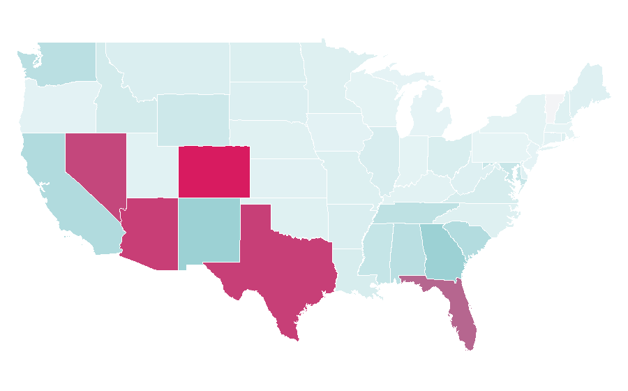 Affinity by region — AutoNation, United States