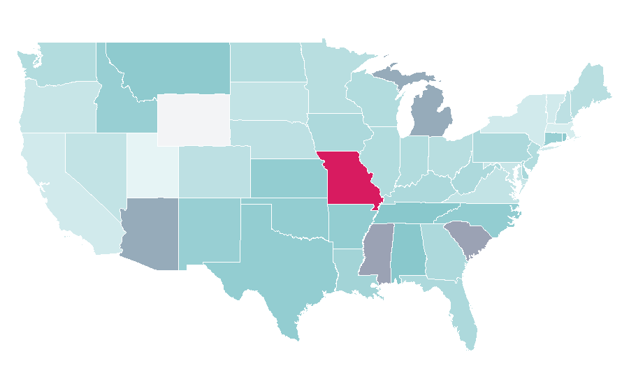 Affinity by region — Aviation accidents and incidents, United States