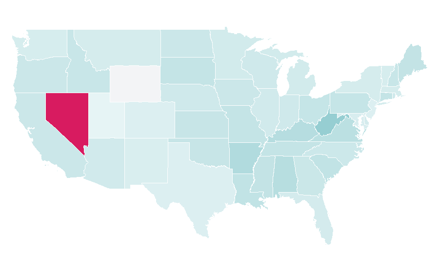 Affinity by region — AVN (magazine), United States