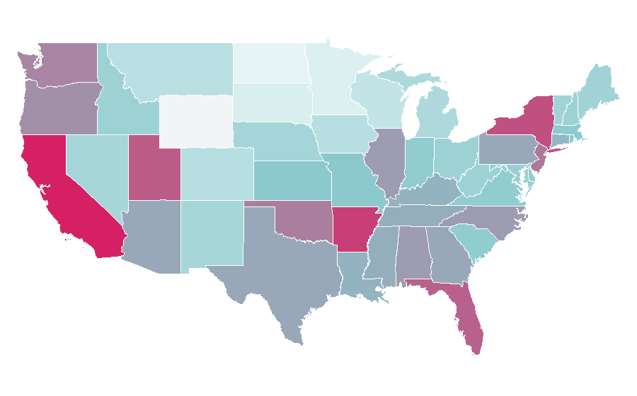 Affinity by region — Awning, United States