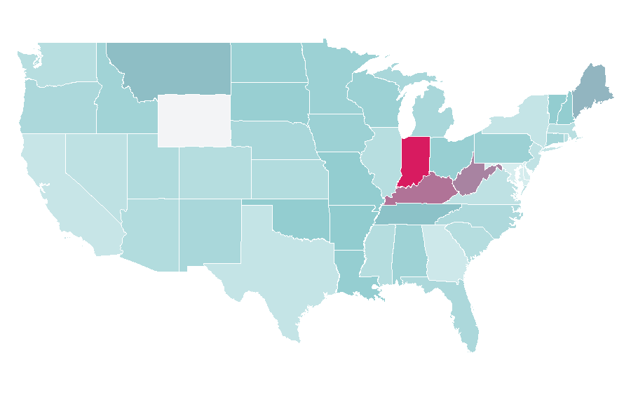 Affinity by region — Axl Rose, United States