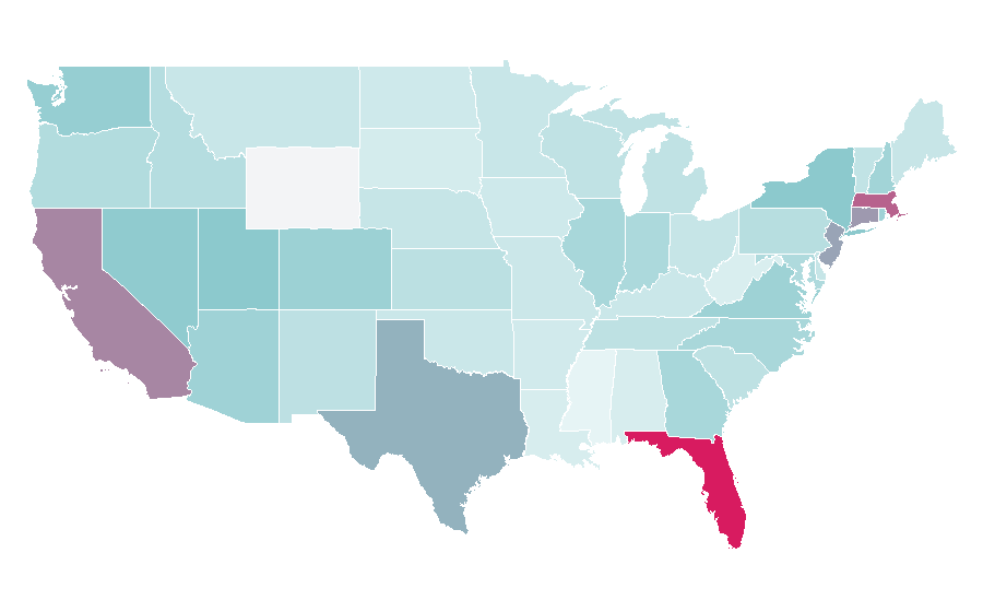 Affinity by region — Ayrton Senna, United States