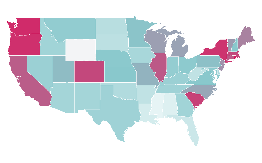 Affinity by region — Aziz Ansari, United States