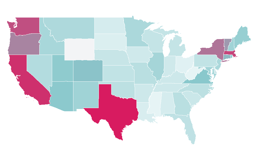 Affinity by region — Babel (film), United States