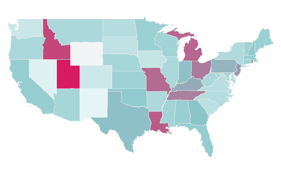 Affinity by region — Baby Einstein, United States