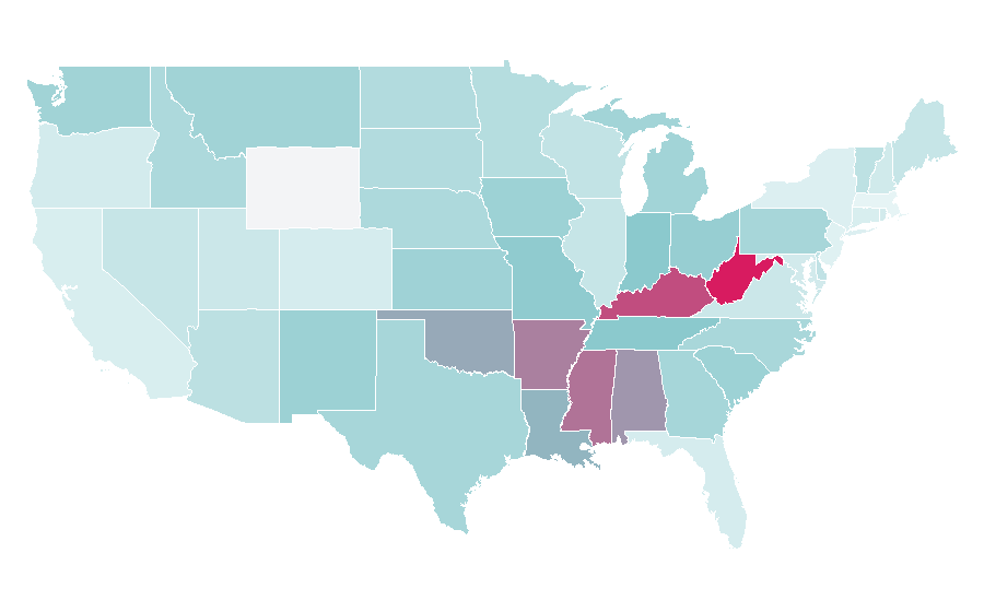Affinity by region — Baby Stuff, United States