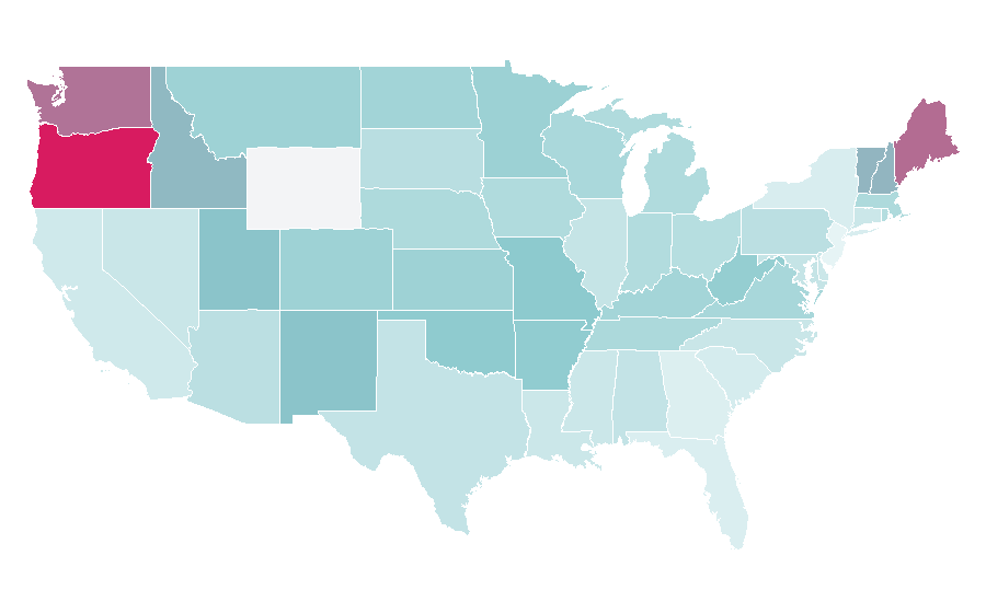 Affinity by region — Babylon 5, United States