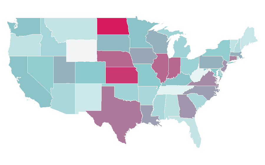 Affinity by region — Babysitting, United States