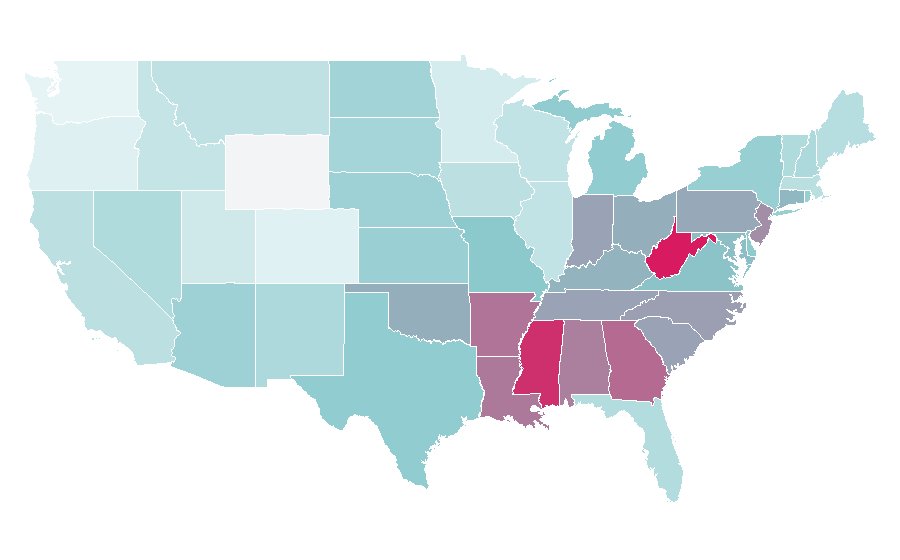 Affinity by region — Back at the Barnyard, United States