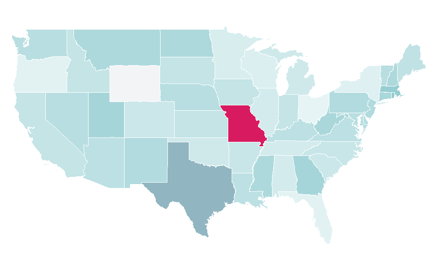 Affinity by region — Backhoe loader, United States