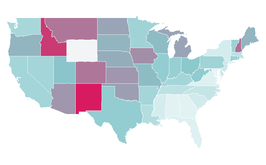 Affinity by region — Bad Moms, United States