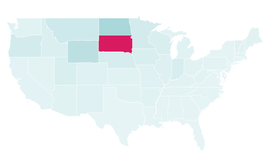 Affinity by region — Badlands (film), United States