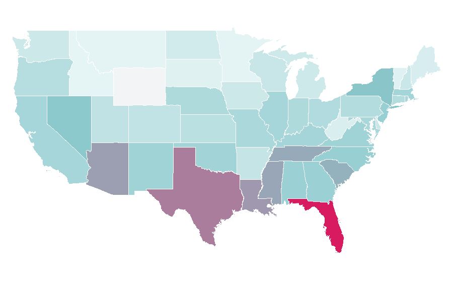 Affinity by region — Badoo, United States