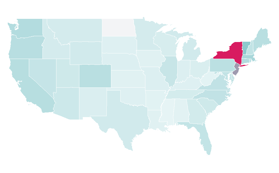 Affinity by region — Bagel, United States