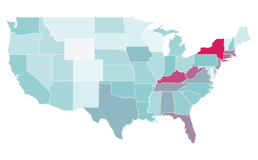 Affinity by region — Bagel Bites, United States
