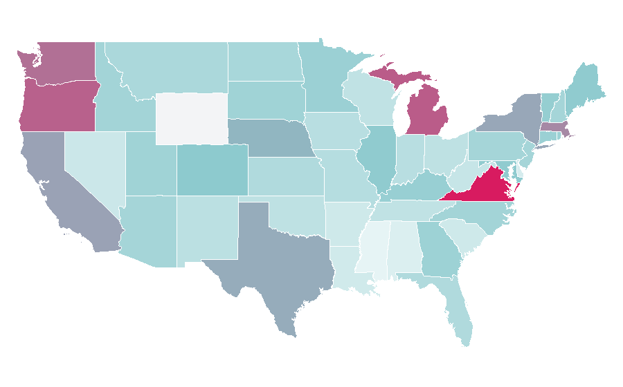 Affinity by region — Baghdad, United States
