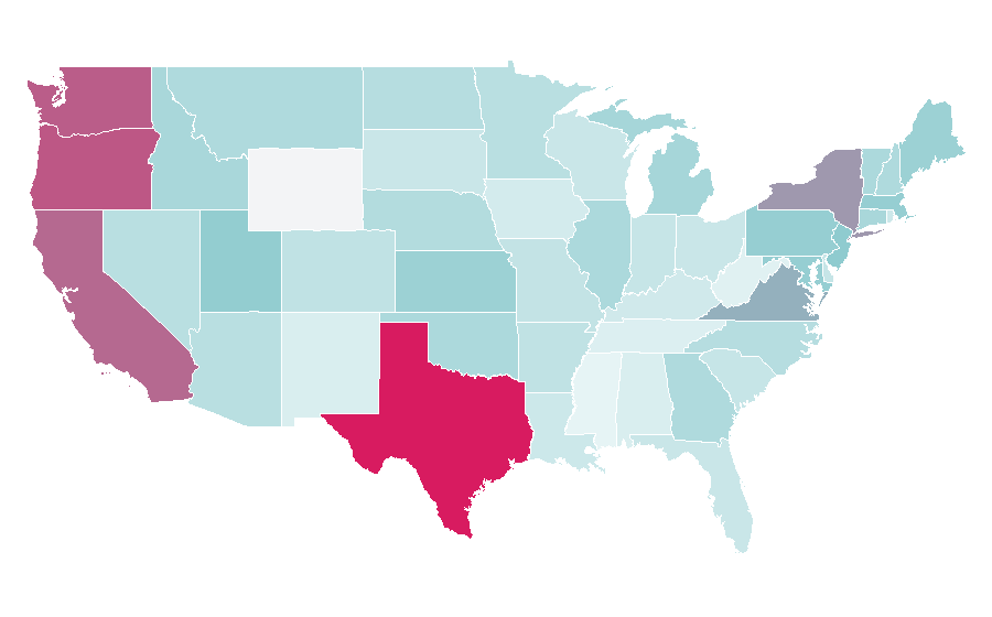 Affinity by region — Baguette, United States