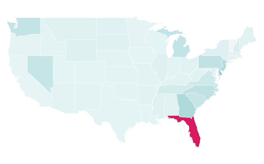 Affinity by region — Bahama Breeze, United States
