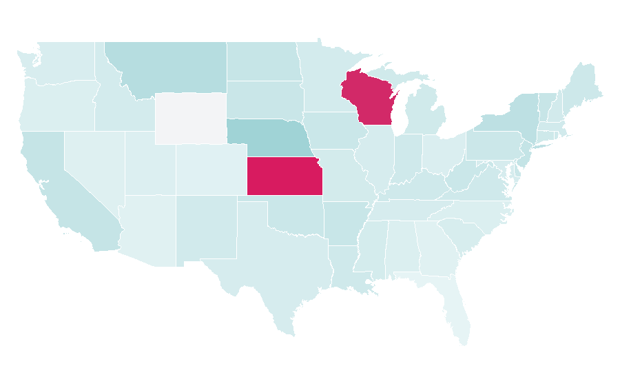 Affinity by region — Bake sale, United States