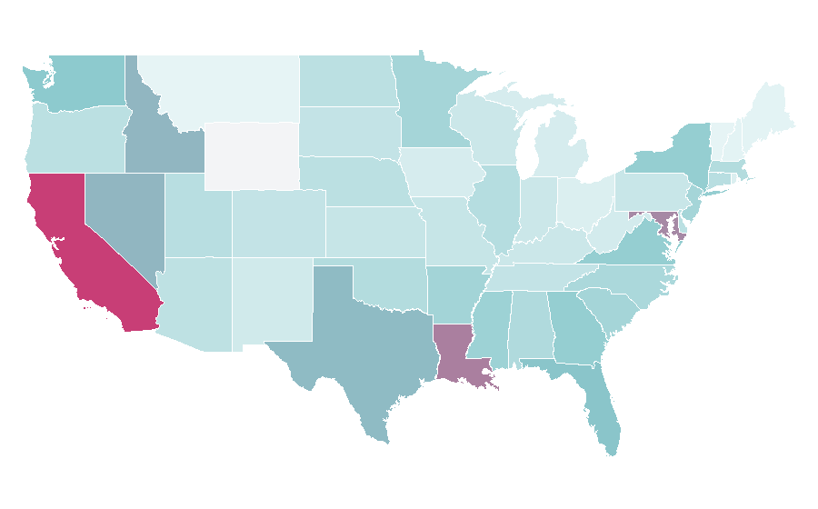 Affinity by region — Balcony, United States