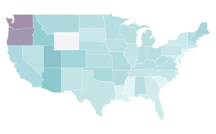 Affinity by region — Baldur's Gate, United States