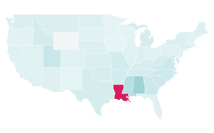 Affinity by region — Ball gown, United States