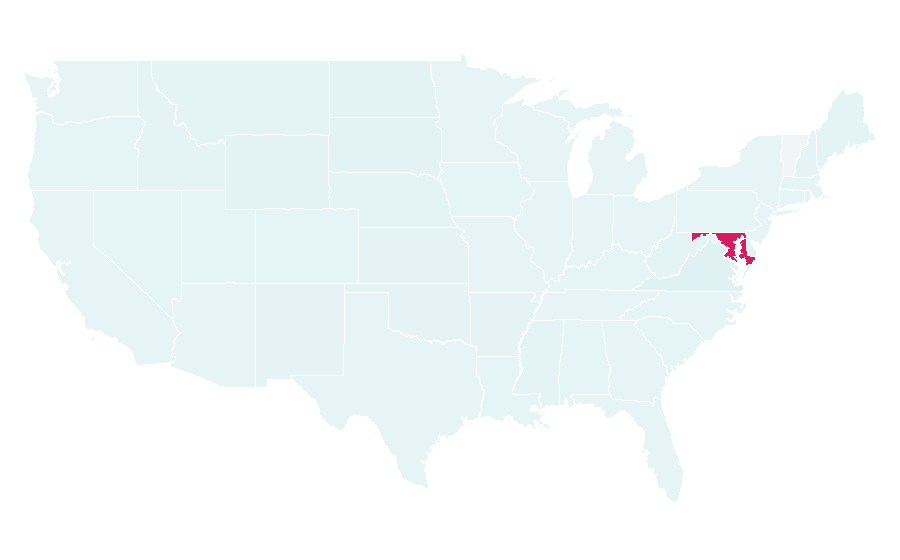 Affinity by region — Baltimore–Washington International Airport, United States