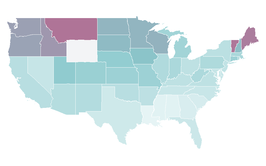 Affinity by region — Banana bread, United States