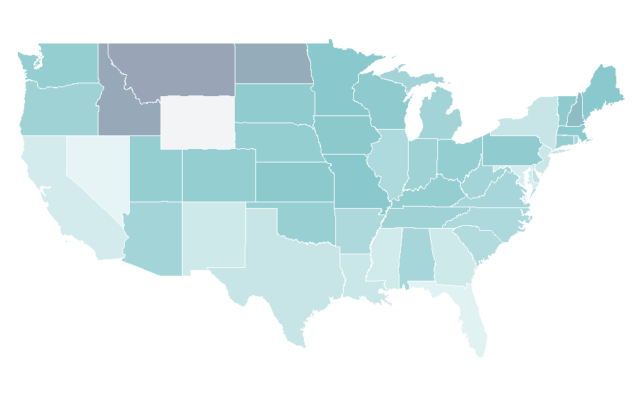 Affinity by region — Band of Brothers, United States