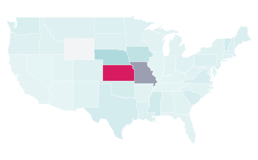 Affinity by region — B&B: Bella y Bestia, United States