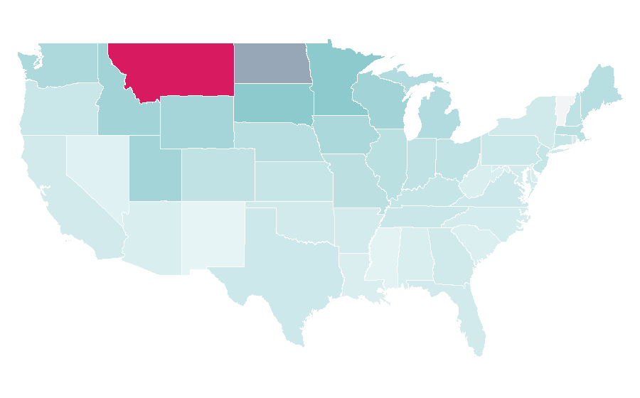 Affinity by region — Banff National Park, United States