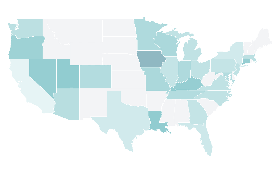 Affinity by region — Bangkok Metropolitan Region, United States