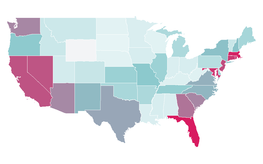 Affinity by region — Bank of America, United States