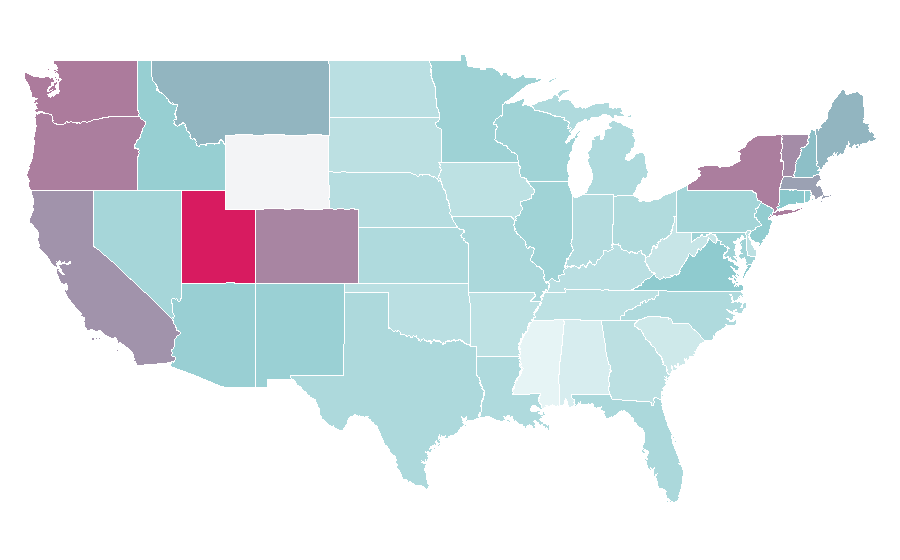Affinity by region — Banksy, United States