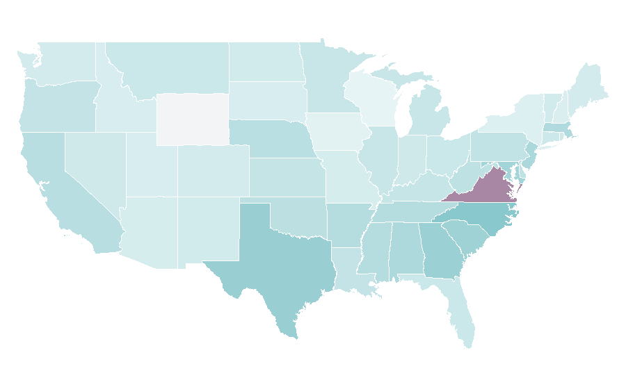 Affinity by region — Barbecue chicken, United States
