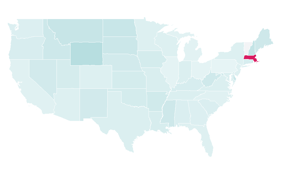 Affinity by region — Barbecue in the United States, United States