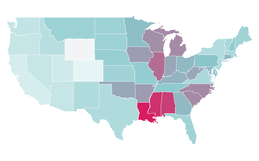 Affinity by region — Barbecue sauce, United States