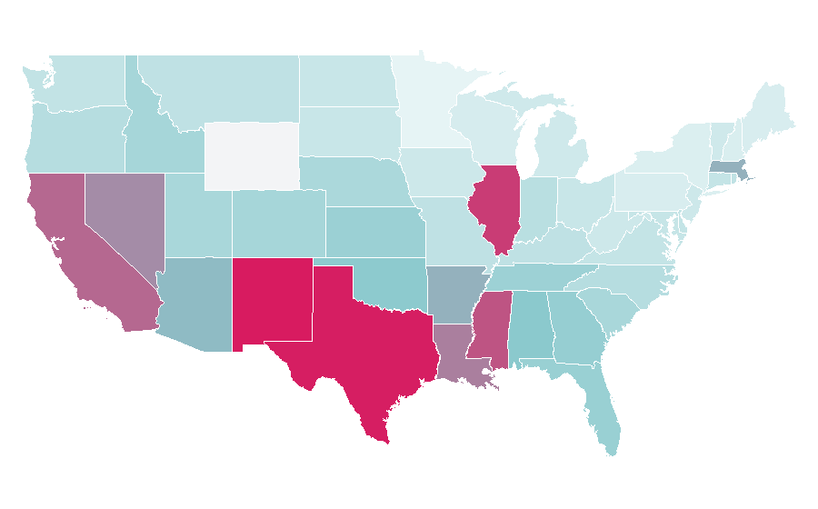 Affinity by region — Barber chair, United States