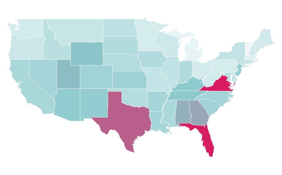 Affinity by region — Barberia, United States
