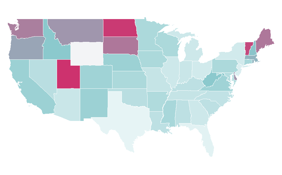 Affinity by region — Barefoot running, United States