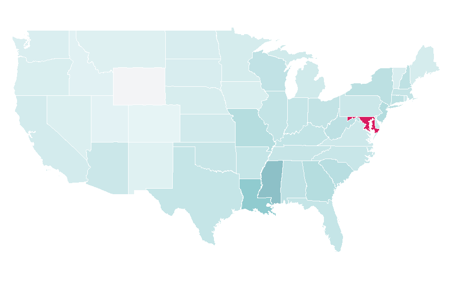 Affinity by region — Barney & Friends, United States
