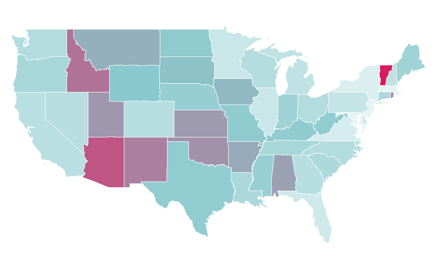 Affinity by region — Barnyard, United States