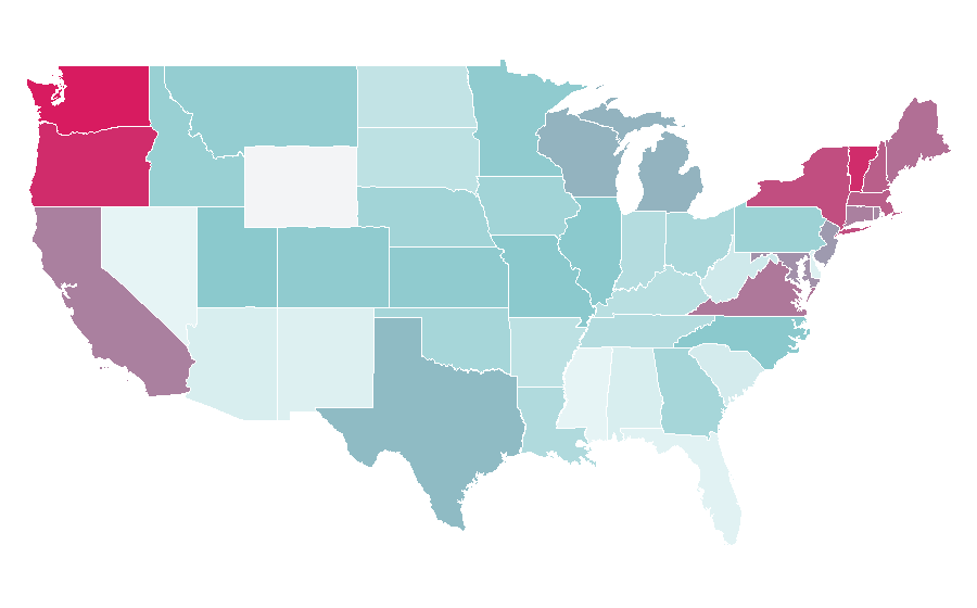 Affinity by region — Baroque, United States