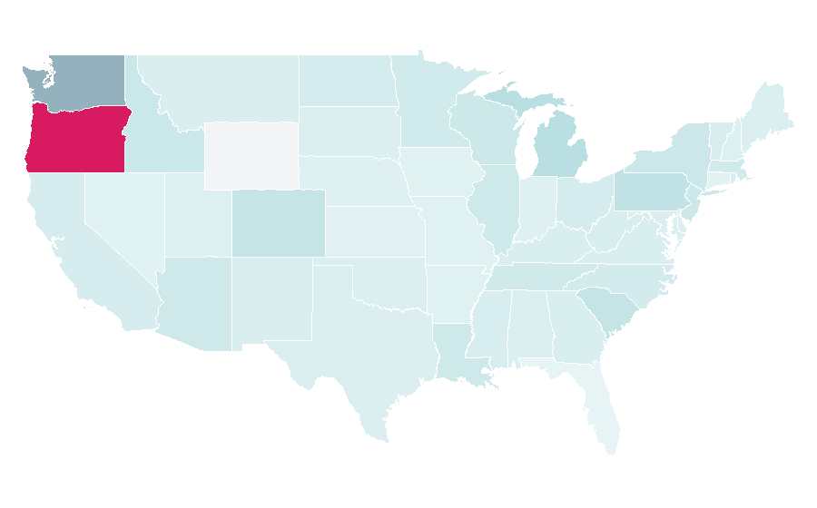 Affinity by region — barre3, United States