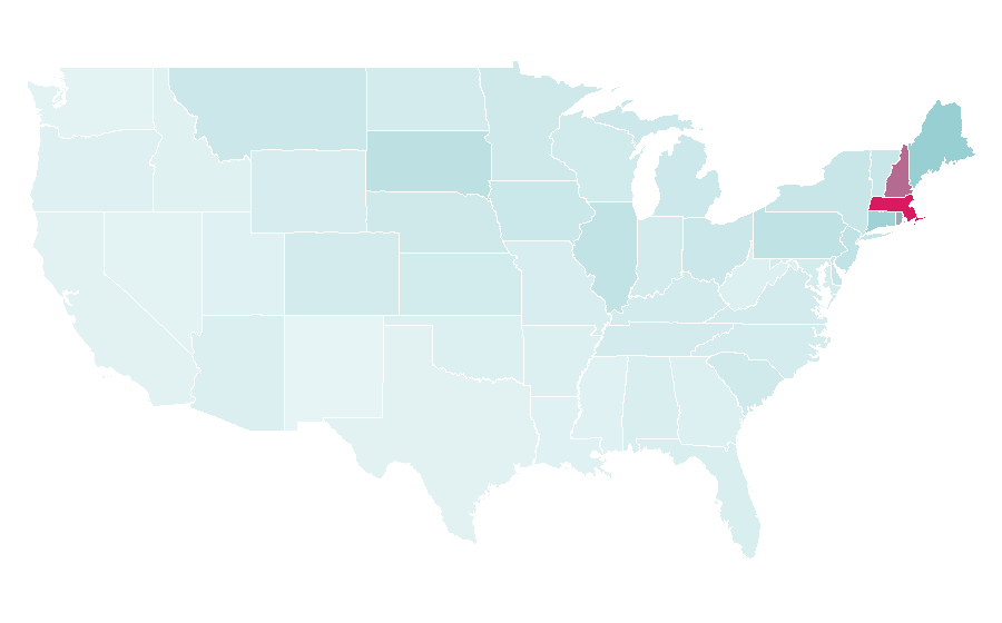 Affinity by region — Barstool Sports, United States